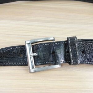 Black Leather Belt‎ Mens Size 42 Basic Casual Dress Work Jeans Genuine Handmade